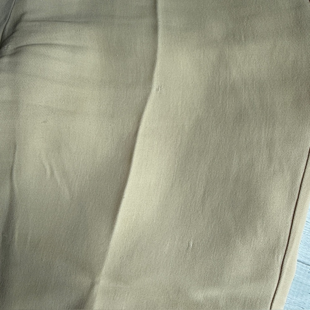 Gucci Embroidered Loved Cream Wool/Silk High Waist Wide Leg Trousers IT 38/US 2 - Picture 5 of 13